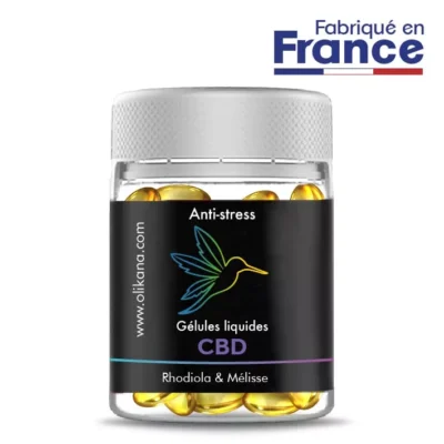 CBD Anti-Stress Capsules + Rhodiola & Lemon Balm